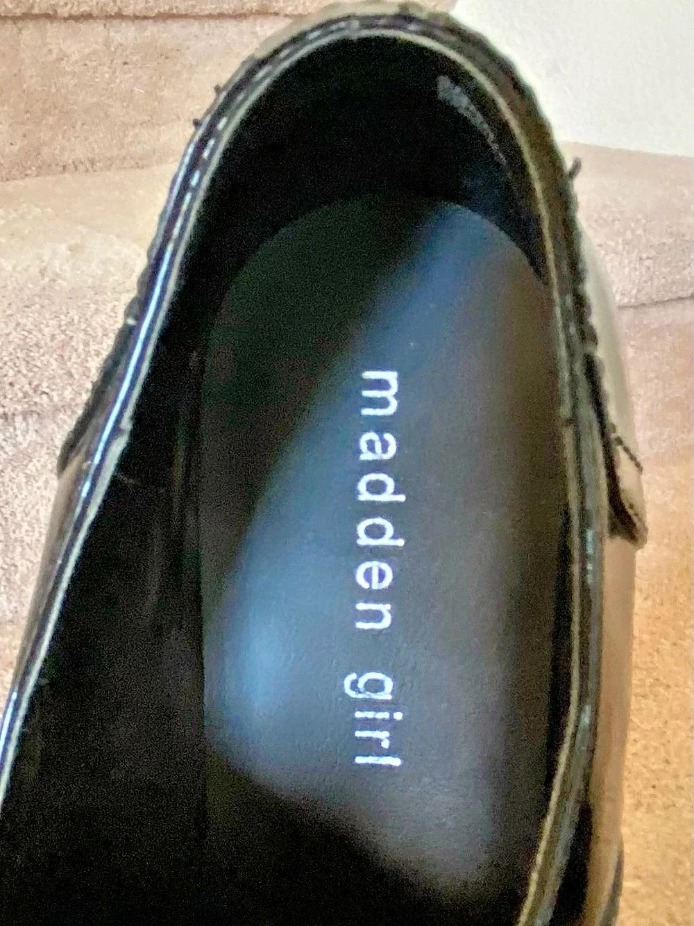 madden girl Black Platform Lace-Up Shoes Like New